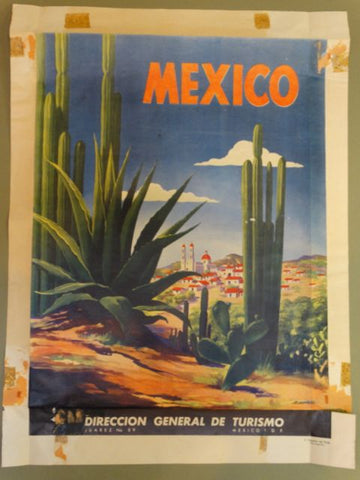 Vintage Original Mexico Tourism Poster