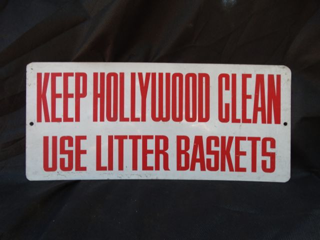 Keep Hollywood Clean Sign