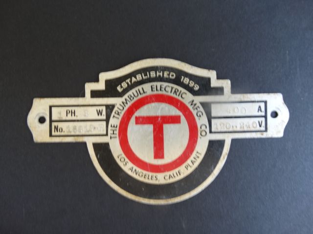 “The Trumbull Electric Mfg. Co” Metal Sign