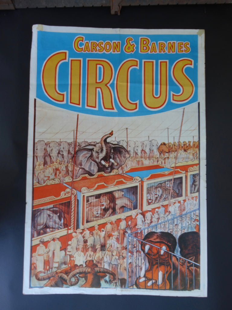 Carson & Barnes Circus Poster