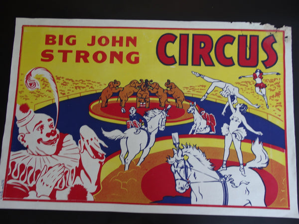 Big John Strong Circus Poster