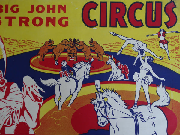 Big John Strong Circus Poster