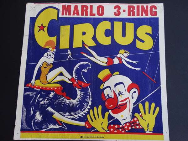 Marlo 3-Ring Circus Poster
