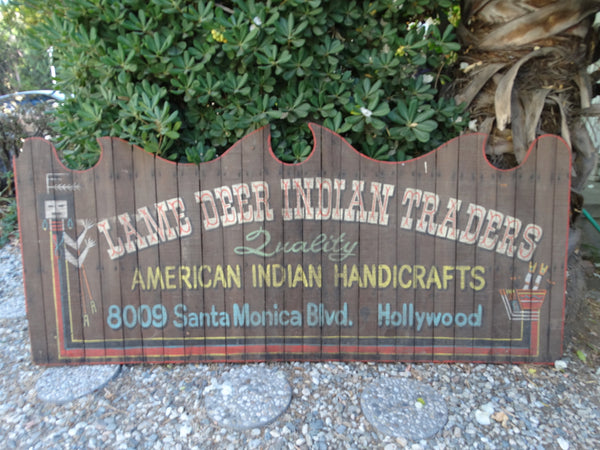 Lame Deer Indian Traders Sign