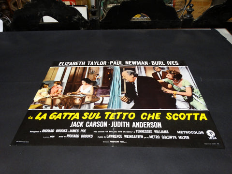 Italian Movie Half-sheet for CAT ON A HOT TIN ROOF with Taylor/Newman