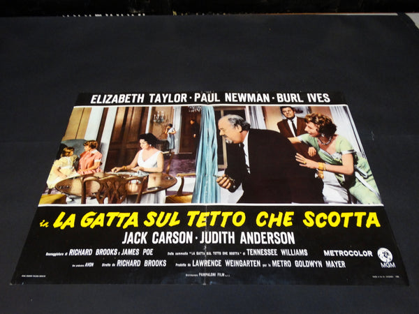 Italian Movie Half-sheet for CAT ON A HOT TIN ROOF with Taylor/Newman