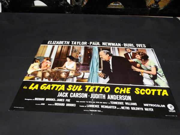 Italian Movie Half-sheet for CAT ON A HOT TIN ROOF with Taylor/Newman