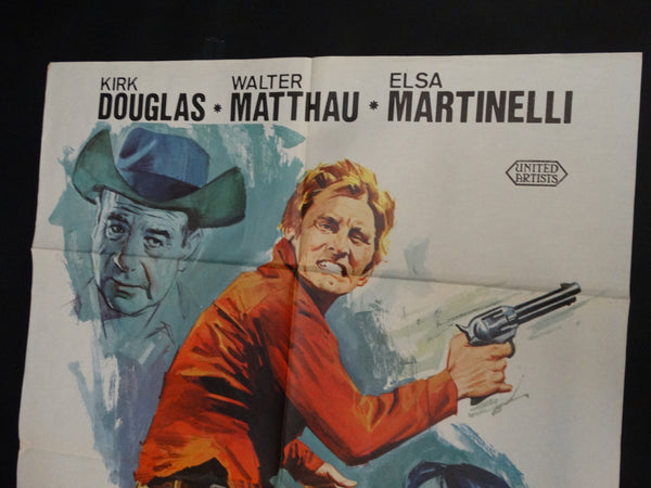 The Indian Fighter PACTO DE HONOR with Kirk Douglas, movie poster