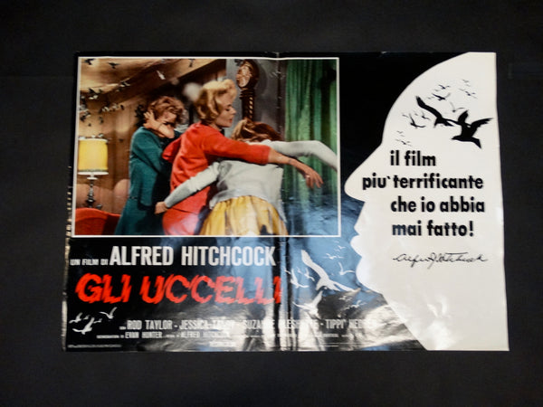 Alfred Hitchcock - THE BIRDS -  Italian poster version - GLI UCCELLI