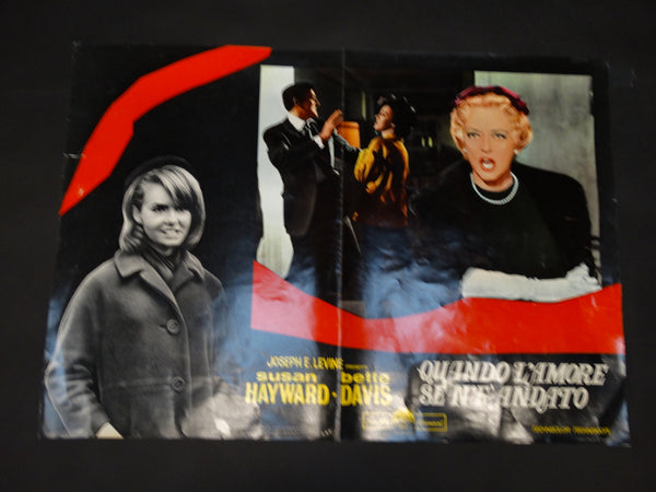 WHERE LOVE HAS GONE 1964 Italian version half sheet poster