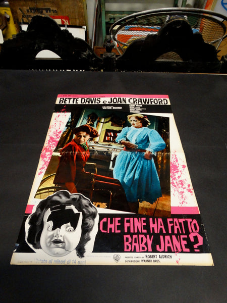 WHATEVER HAPPENED TO BABY JANE? 1962 Italian version half sheet poster