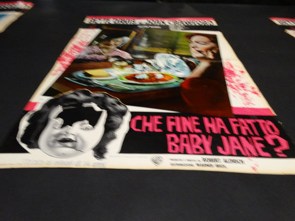 WHATEVER HAPPENED TO BABY JANE? 1962 Italian version vintage half sheet poster
