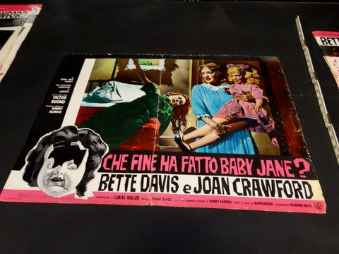 WHATEVER HAPPENED TO BABY JANE? 1962 Italian version vintage half sheet poster