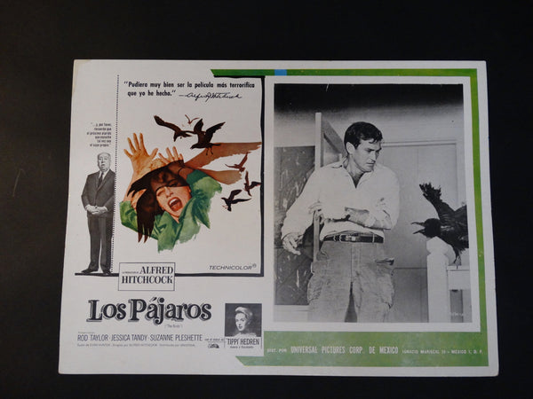 THE BIRDS 1963 Vintage half sheet poster, Spanish version LOS PAJAROS
