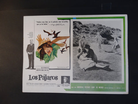 THE BIRDS 1963 Vintage half sheet poster, Spanish version LOS PAJAROS