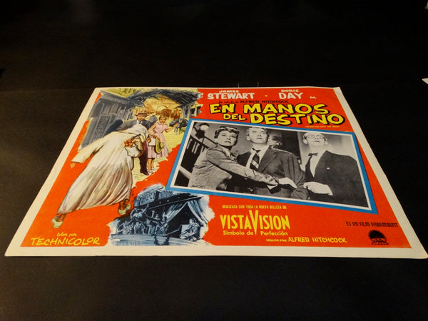 Alfred Hitchcock The Man Who Knew Too Much (En Manos Del Destino) lobby card, Spanish version