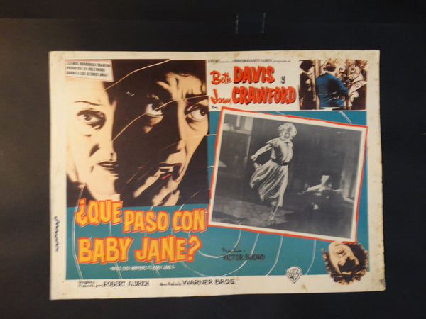 Whatever Happened to Baby Jane (Que Paso Con Baby Jane?) lobby card, Spanish version