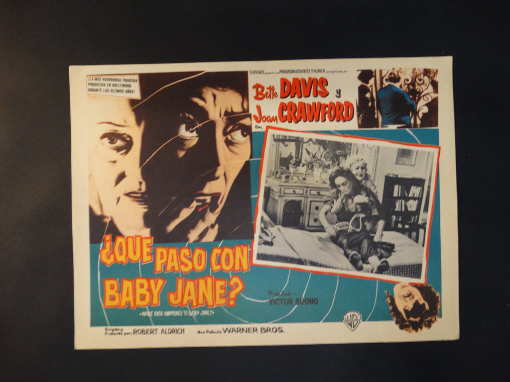 Whatever Happened to Baby Jane (Que Paso Con Baby Jane?) lobby card, Spanish version