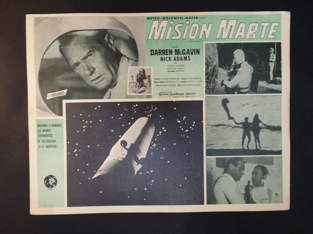 MISSION MARS 1968 (Mision Marte) lobby card, Spanish version