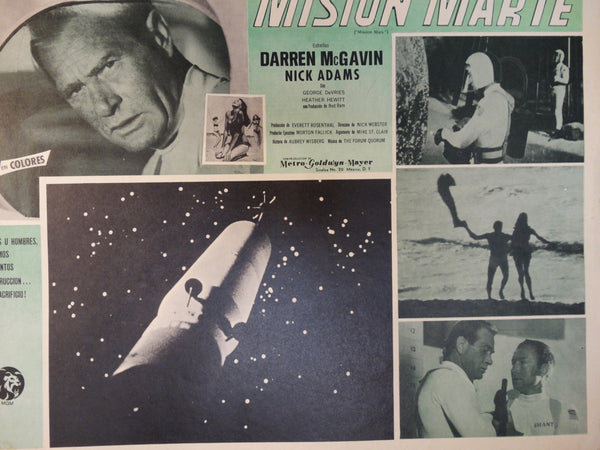 MISSION MARS 1968 (Mision Marte) lobby card, Spanish version