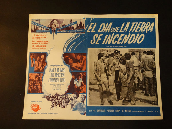 THE DAY THE EARTH CAUGHT FIRE 1961 lobby card, Spanish version