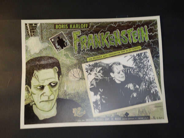 Frankenstein 1931 lobby card  1971 re-release