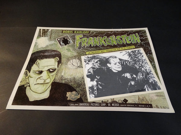 Frankenstein 1931 lobby card  1971 re-release