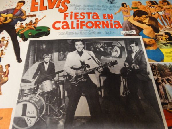 Elvis: Fiesta en California lobby card