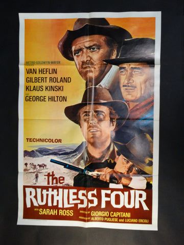 THE RUTHLESS FOUR 1968 one sheet movie poster