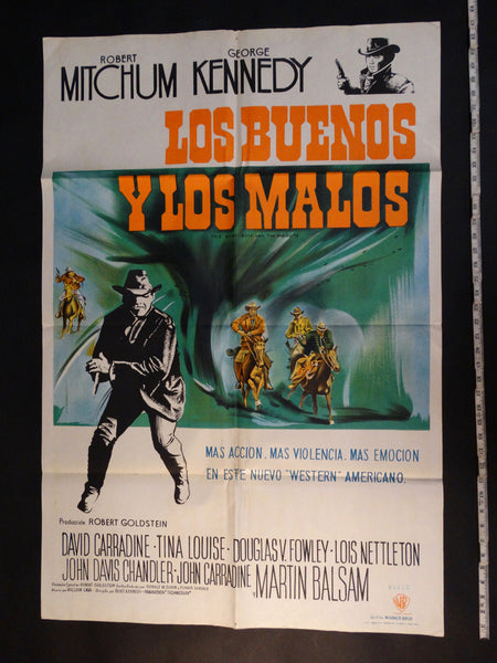 THE GOOD GUYS AND THE BAD GUYS 1969 (Los Buenos y Los Malos) one sheet movie poster