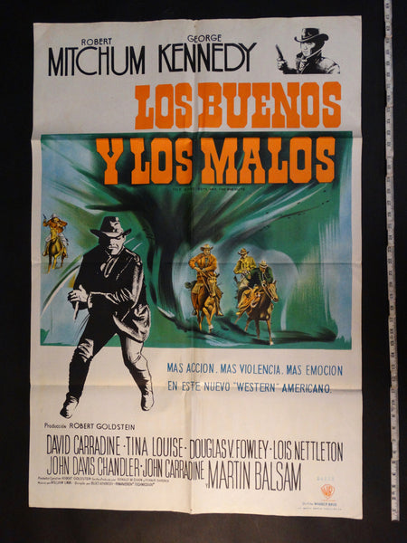 THE GOOD GUYS AND THE BAD GUYS 1969 (Los Buenos y Los Malos) one sheet movie poster