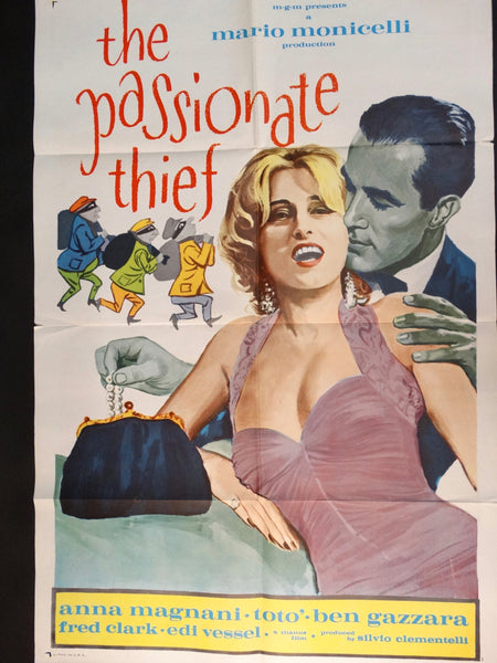 THE PASSIONATE THIEF 1960 (Risate di Gioia) one sheet RARE