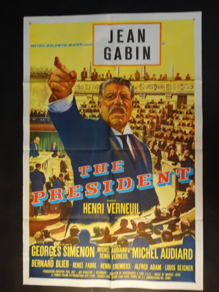 THE PRESIDENT 1961 (Le Président) vintage one-sheet poster