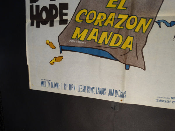 Vintage CRITIC'S CHOICE Spanish language poster