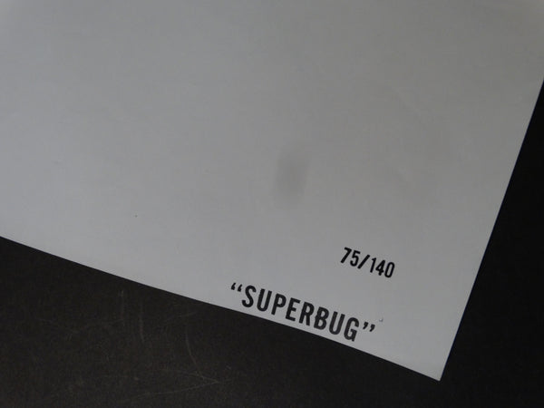 Vintage SUPERBUG B&W one sheet