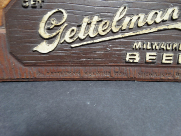 Vintage Gettelman Milwaukee Beer Advertising Panel - Deer