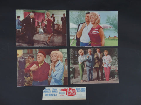 PANIC BUTTON 1964 - set of 4 Lobby Cards