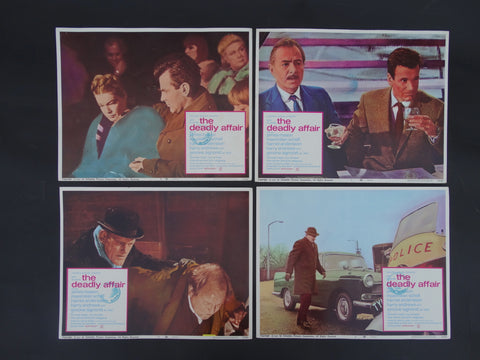 THE DEADLY AFFAIR 1967 - set of 4 Lobby Cards