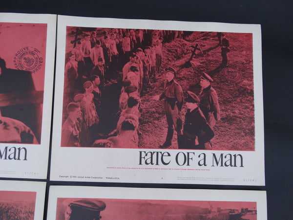 FATE OF A MAN 1959 - set of 4 Lobby Cards