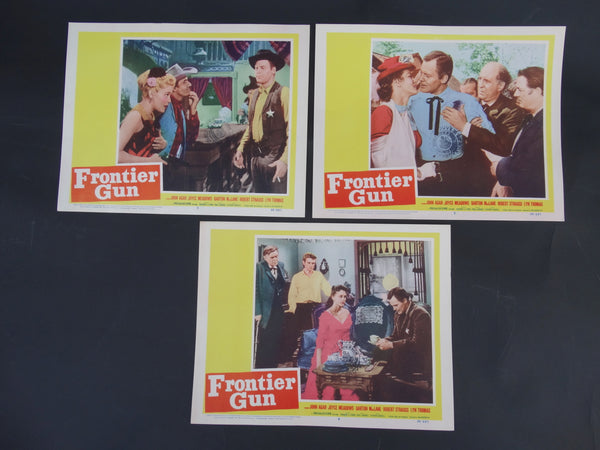 Frontier Gun 1958 3 Lobby Cards