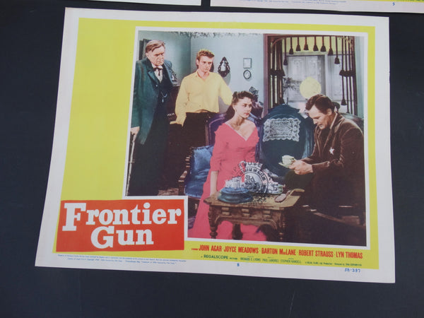 Frontier Gun 1958 3 Lobby Cards