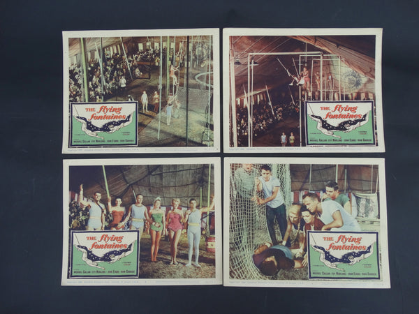 The Flying Fontaines (1959) 4 Lobby Cards
