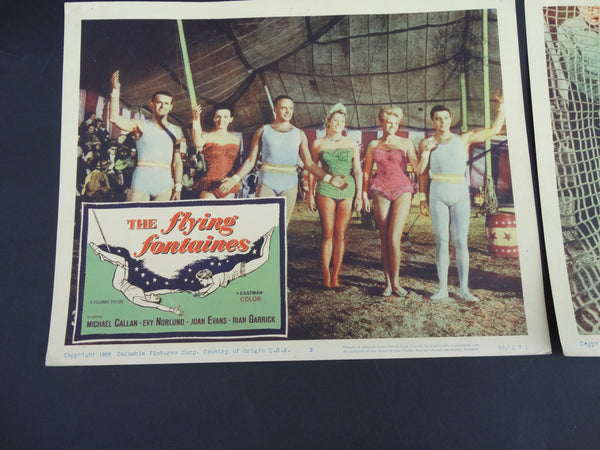 The Flying Fontaines (1959) 4 Lobby Cards