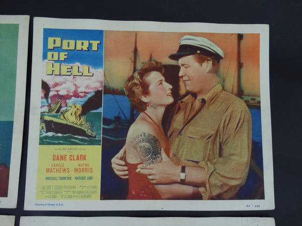 Port Of Hell (1954) 4 Lobby Cards