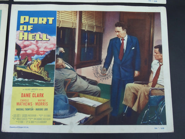 Port Of Hell (1954) 4 Lobby Cards
