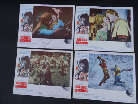 Siege of the Saxons (1963) 4 Lobby Cards