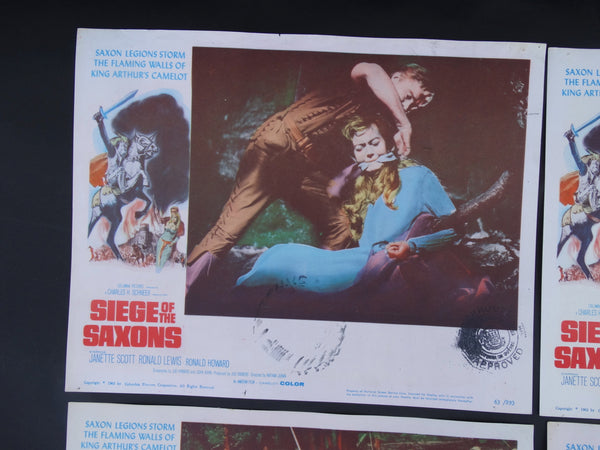 Siege of the Saxons (1963) 4 Lobby Cards