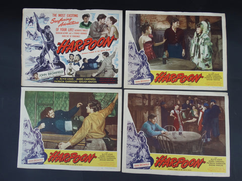 Harpoon (1948) 4 Lobby Cards