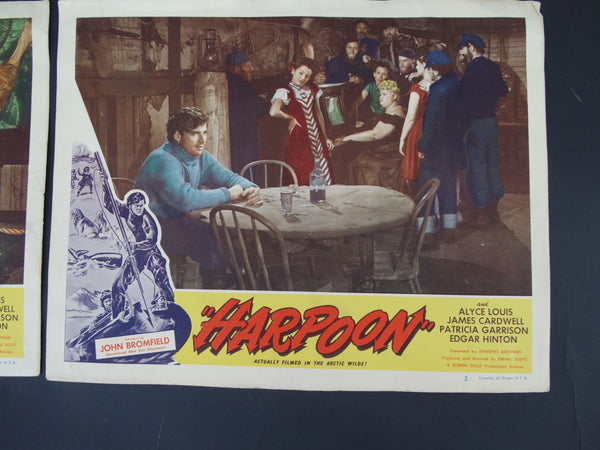 Harpoon (1948) 4 Lobby Cards
