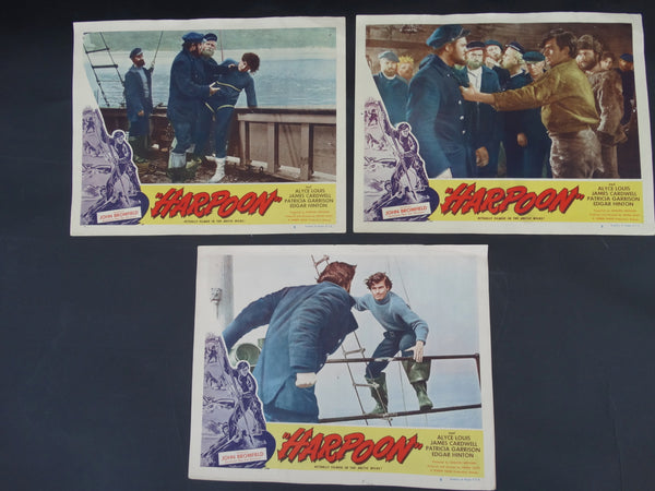 Harpoon (1948) 3 Lobby Cards